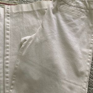 White cotton pants